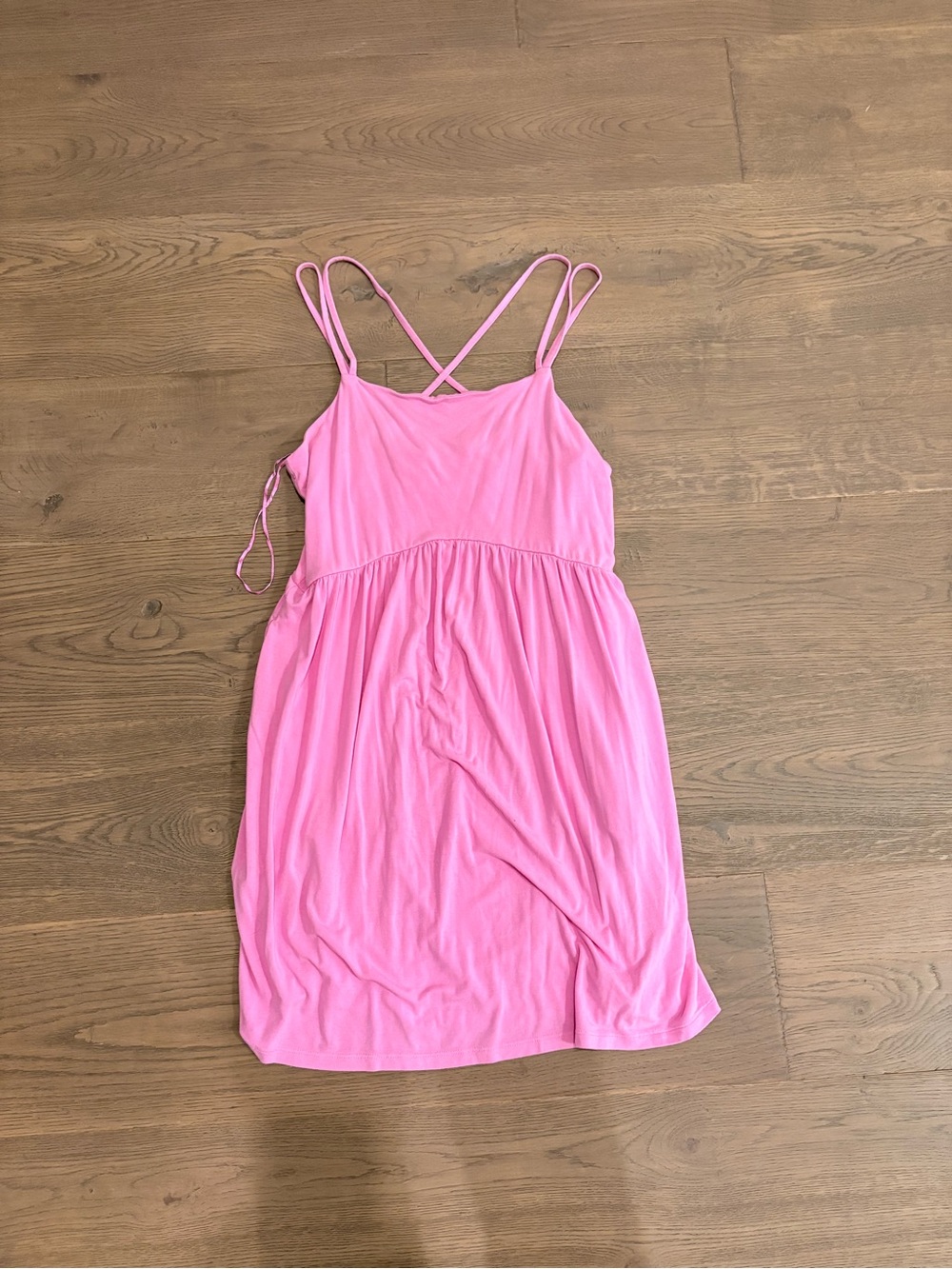 Old Navy Pink Mini Sundress with Crisscross Straps